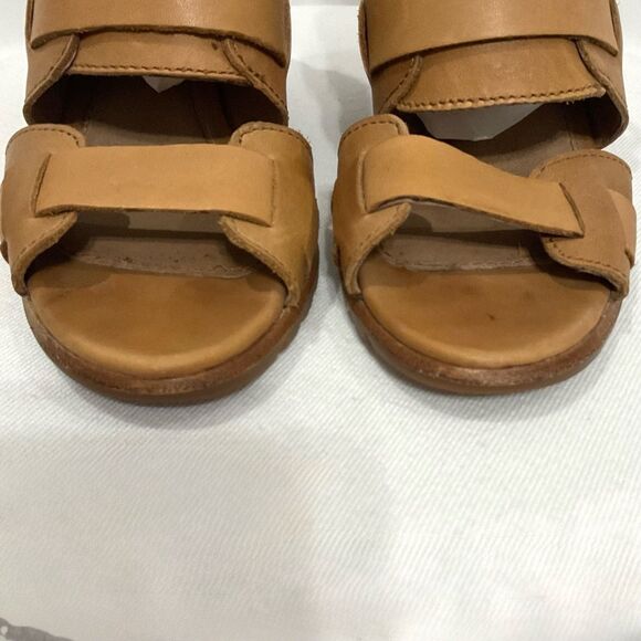 Sorel Nadia Buckle Bootie Sandals in Camel Sz 7.5 M Leather Strappy Open Toe - Picture 4 of 11